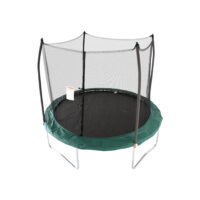 Skywalker Trampolines 10-Ft Round Outdoor Trampoline with Enclosure, Green