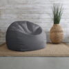 Sorra Home Grey Bean Bag Comfy Chair for All Ages