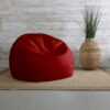 Sorra Home Red Bean Bag Comfy Chair for All Ages