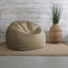 Sorra Home Tan Bean Bag Comfy Chair for All Ages