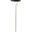 Timothy Floor Lamp with a Black and Antique Brass Finish