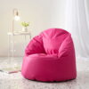 Urban Shop Structured Round Bean Bag Chair, Pink