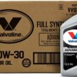 Valvoline Advanced Full Synthetic SAE 10W-30 Motor Oil 1 QT, Case of 6