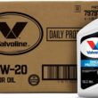 Valvoline Daily Protection SAE 5W-20 Synthetic Blend Motor Oil 1 QT, Case of 6