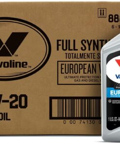 Valvoline European Vehicle Full Synthetic SAE 0W-20 Motor Oil 1 QT, Case of 6