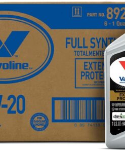 Valvoline Extended Protection SAE Full Synthetic Motor Oil SAE 0W-20 1 QT, Case of 6