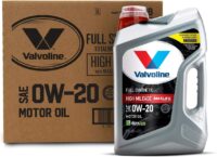 Valvoline Full Synthetic High Mileage with MaxLife Technology SAE 0W-20 Motor Oil 5 QT, Case of 3