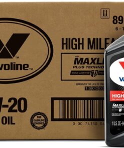 Valvoline High Mileage 150K with Maxlife Plus Technology Motor Oil SAE 5W-20 1 QT, Case of 6