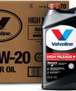 Valvoline High Mileage 150K with Maxlife Plus Technology Motor Oil SAE 5W-20 5 QT, Case of 3