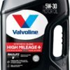 Valvoline High Mileage 150K with Maxlife Plus Technology Motor Oil SAE 5W-30 5 QT