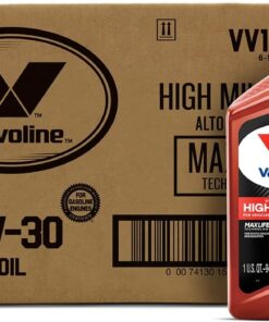 Valvoline High Mileage with MaxLife Technology 5W-30 Synthetic Blend Motor Oil 1 Quart (Pack of 6)