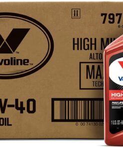 Valvoline High Mileage with MaxLife Technology SAE 10W-40 Synthetic Blend Motor Oil 1 QT, Case of 6