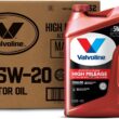 Valvoline High Mileage with MaxLife Technology SAE 5W-20 Synthetic Blend Motor Oil 5 QT, Case of 3