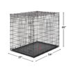 MidWest Homes For Pets XX-Large Single Door Metal Wire Dog Crate, 54"