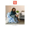 Big Joe Milano Bean Bag Chair, Plushie, 2.5ft, Indigo Tie Dye
