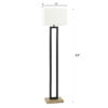 Better Homes & Gardens 61"H Metal Windowpane Floor Lamp, Black Finish with Faux Wood Base Better Homes & Gardens 61"H Metal Windowpane Floor Lamp, Black Finish with Faux Wood Base