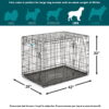 MidWest Homes For Pets Double Door iCrate Metal Dog Crate, 42" MidWest Homes For Pets Double Door iCrate Metal Dog Crate, 42"