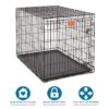 MidWest Life Stage Singl Dr Crate lb1642 42in MidWest Life Stage Singl Dr Crate lb1642 42in