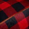 Dearfoams Bean Bag Chair, Red and Black