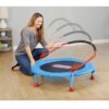 Little Tikes Easy Store 3-Foot Trampoline, with Hand Rail, Blue Little Tikes Easy Store 3-Foot Trampoline, with Hand Rail, Blue