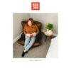 Big Joe Roma Bean Bag Chair, Plush 3ft, Chocolate