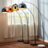 Teamson Home Arquer Arc 66.93" Metal Floor Lamp with Bell Shade, Gold Teamson Home Arquer Arc 66.93" Metal Floor Lamp with Bell Shade, Gold