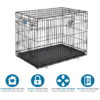 Midwest Home for Pets Lifestage Double-Door Dog Crate, 36" Midwest Home for Pets Lifestage Double-Door Dog Crate, 36"