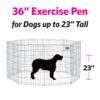 MidWest Foldable Metal Exercise Pet Dog Playpen without Door, 36"H MidWest Foldable Metal Exercise Pet Dog Playpen without Door, 36"H