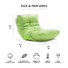 Big Joe Roma Bean Bag Chair, Smartmax 3ft, Spicy Lime
