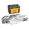 GEARWRENCH 80944 1/4 in. and 3/8 in. Drive Standard and Deep SAE/Metric Mechanics Tool Set in 3-Drawer Storage Box (232-Piece)