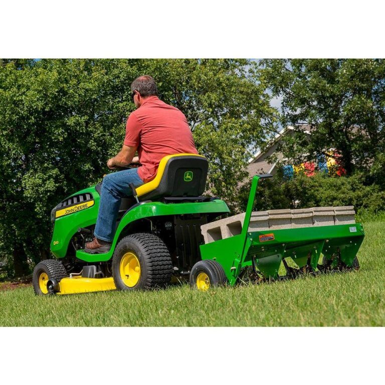 John Deere PA-40JD 40 in. Tow-Behind Plug Aerator - Discounttoday.net