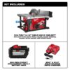 Milwaukee 2736-21HD M18 FUEL ONE-KEY 18- volt Lithium-Ion Brushless Cordless 8-1/4 in. Table Saw Kit W/(1) 12.0Ah Battery & Rapid Charger