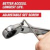 Milwaukee 48-22-9513 144-Position Flex-Head Ratcheting Combination Wrench Set Metric (15-Piece)