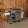 Blackstone ProSeries 28" Serve and Store Prep Cart with Cabinet in Black