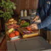 Blackstone ProSeries 28" Serve and Store Prep Cart with Cabinet in Black