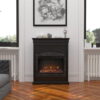 Ameriwood Home Lavina Electric Fireplace, Black