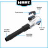 HART 40V Cordless 600 CFM Brushless Axial Blower, (1) 4.0 Ah Lithium-Ion Battery