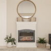Ameriwood Home Lavina Electric Fireplace, White