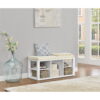 Ameriwood Home Parsons Storage Bench - white