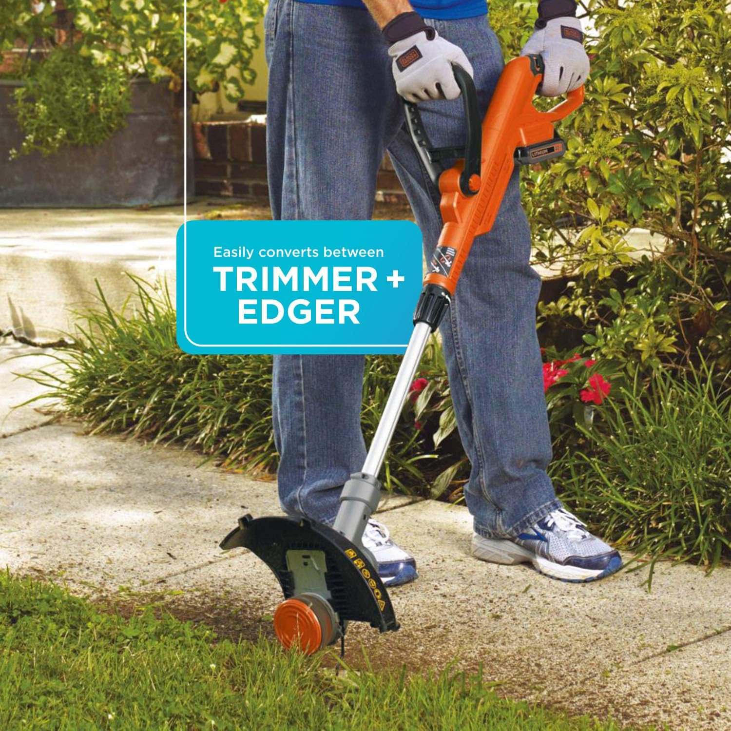 20V Max* Powerconnect 10 In. 2In1 Cordless String Trimmer/Edger + Sweeper  Combo Kit