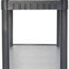 BLACK+DECKER, 4-Tier Medium Duty Solid Storage Shelf, 75lbs/Shelf (52.1”H x 34.8”W x 14.6”D), Plastic Shelving Unit
