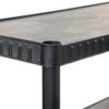 BLACK+DECKER, 4-Tier Medium Duty Solid Storage Shelf, 75lbs/Shelf (52.1”H x 34.8”W x 14.6”D), Plastic Shelving Unit