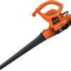 BLACK+DECKER Electric Leaf Blower, Leaf Vacuum and Mulcher 3 in 1, 250 mph Airflow, 400 cfm Delivery Power, Reusable Bag Included, Corded (BEBL7000)