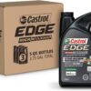 Castrol Edge High Mileage 0W-20 Advanced Full Synthetic Motor Oil, 5 Quarts, Pack of 3