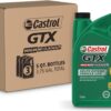 Castrol GTX High Mileage 5W-30 Synthetic Blend Motor Oil, 5 Quarts, Pack of 3