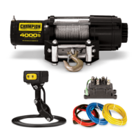 Champion Power Equipment 4000-lb. ATV/UTV Winch Kit with Mini-Rocker