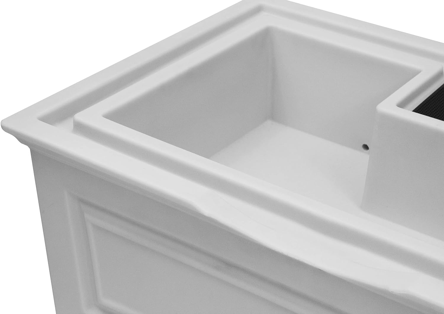 GOOD IDEAS Savannah Elevated Garden Rain Saver - Cool Gray 1 GOOD IDEAS Savannah Elevated Garden Rain Saver - Cool Gray