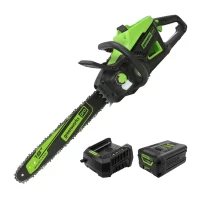 Greenworks 60V 18" Cordless Battery Chainsaw w/ 4.0 Ah Battery & Charger