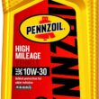 Pennzoil - 550022812-6PK High Mileage Motor Oil 10W-30 – 1 Quart (Pack of 6)