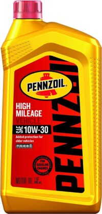 Pennzoil - 550022812-6PK High Mileage Motor Oil 10W-30 – 1 Quart (Pack of 6)